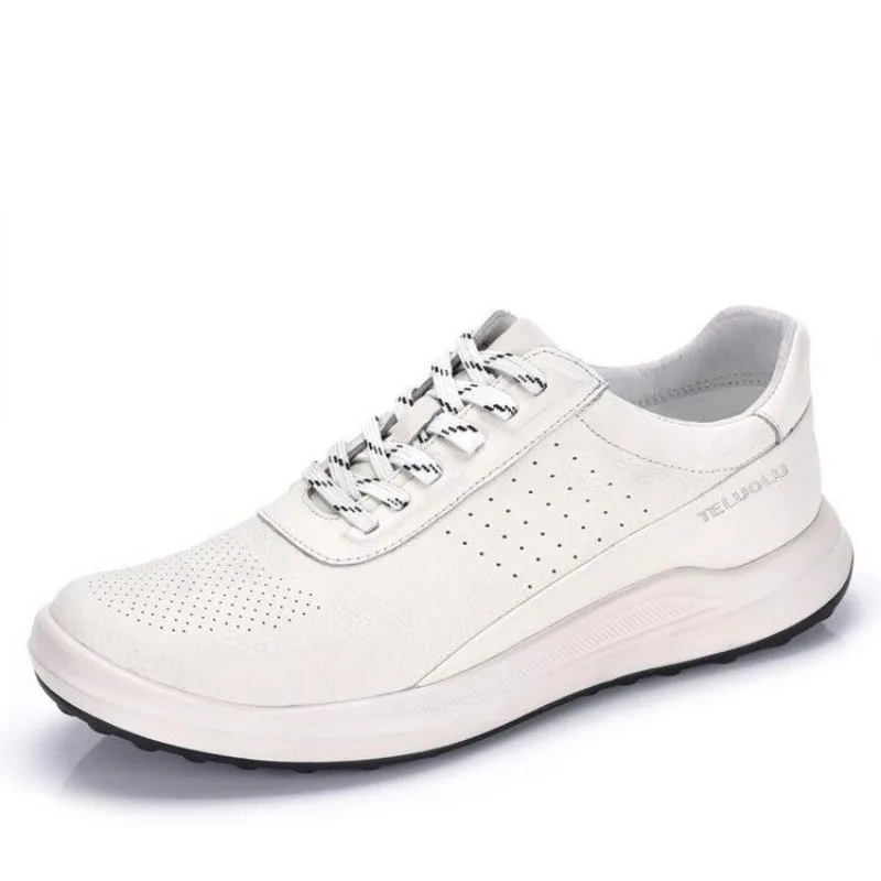 

Classic Brand Golf Shoes for Men Top Quality Leather Sport Shoes Mens Designer Golf Training Man Non-Slip Gym Sneakers