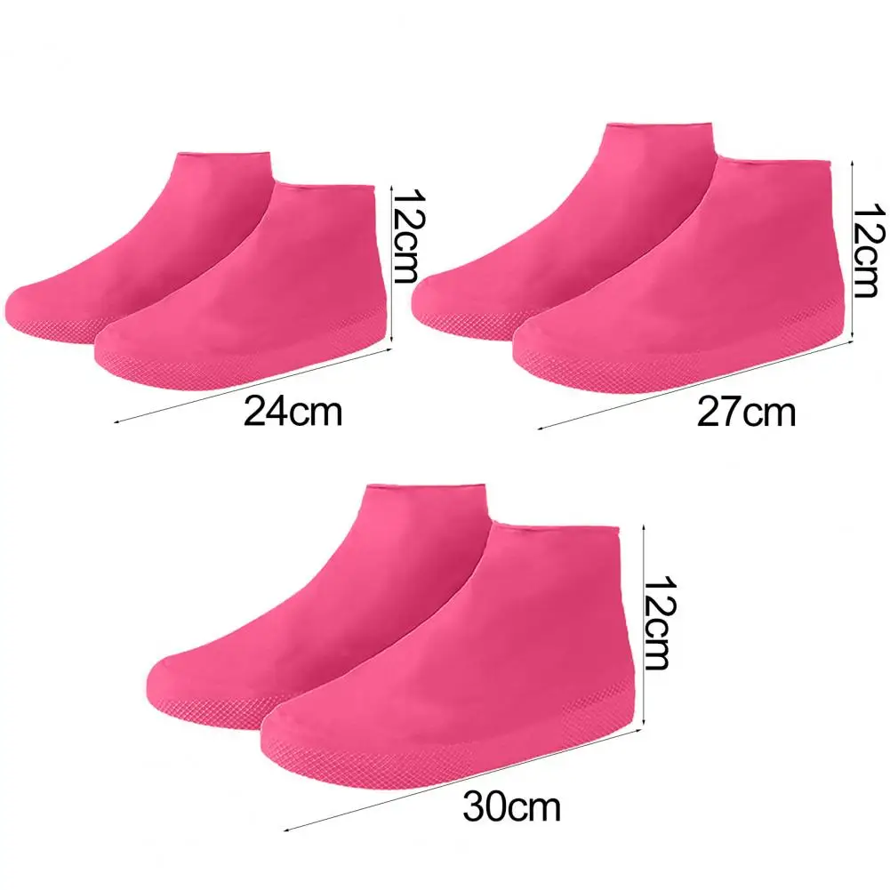 Cubiertas de zapatos impermeables antideslizantes Unisex, Botas de lluvia de silicona, cubiertas de zapatos universales para adultos y niños, protectores de zapatillas