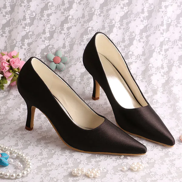 Custom Handmade 8CM Navy Prom Heels for Women Pointed Toe Size 9 Ladies Pumps Fashion Shoes