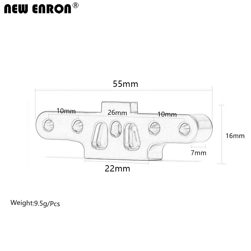 NEW ENRON Aluminium Alloy Strong Rear Arm Brace 1Pcs #101297 (3) for RC Cars 1/10 HPI WR8 Flux KEN BLOCK Bullet ST MT 3.0STD