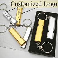 Portable EDC Whistle Emergency Survival Keychain Dual Frequency Survival Keyring Outdoor Camping Hiking Key Chain Ring Gift