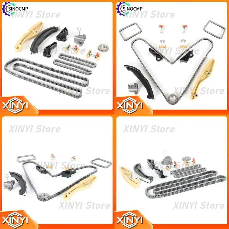 1Set Timing Chain Kit for Ford F-150 Mustang Edge Expedition Lincoln Navigator 3.7L 3.5L Replaces AT4Z-6268-C BL3Z-6L266-A
