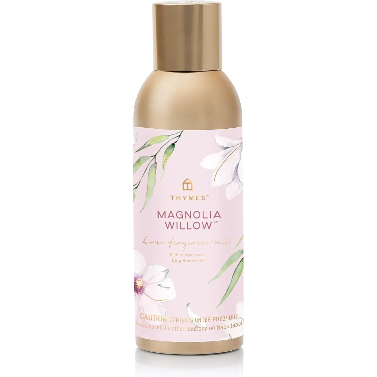 Thymes Magnolia Willow Room Spray - Long Lasting Air Freshener for Home with Floral Scent, 3 oz