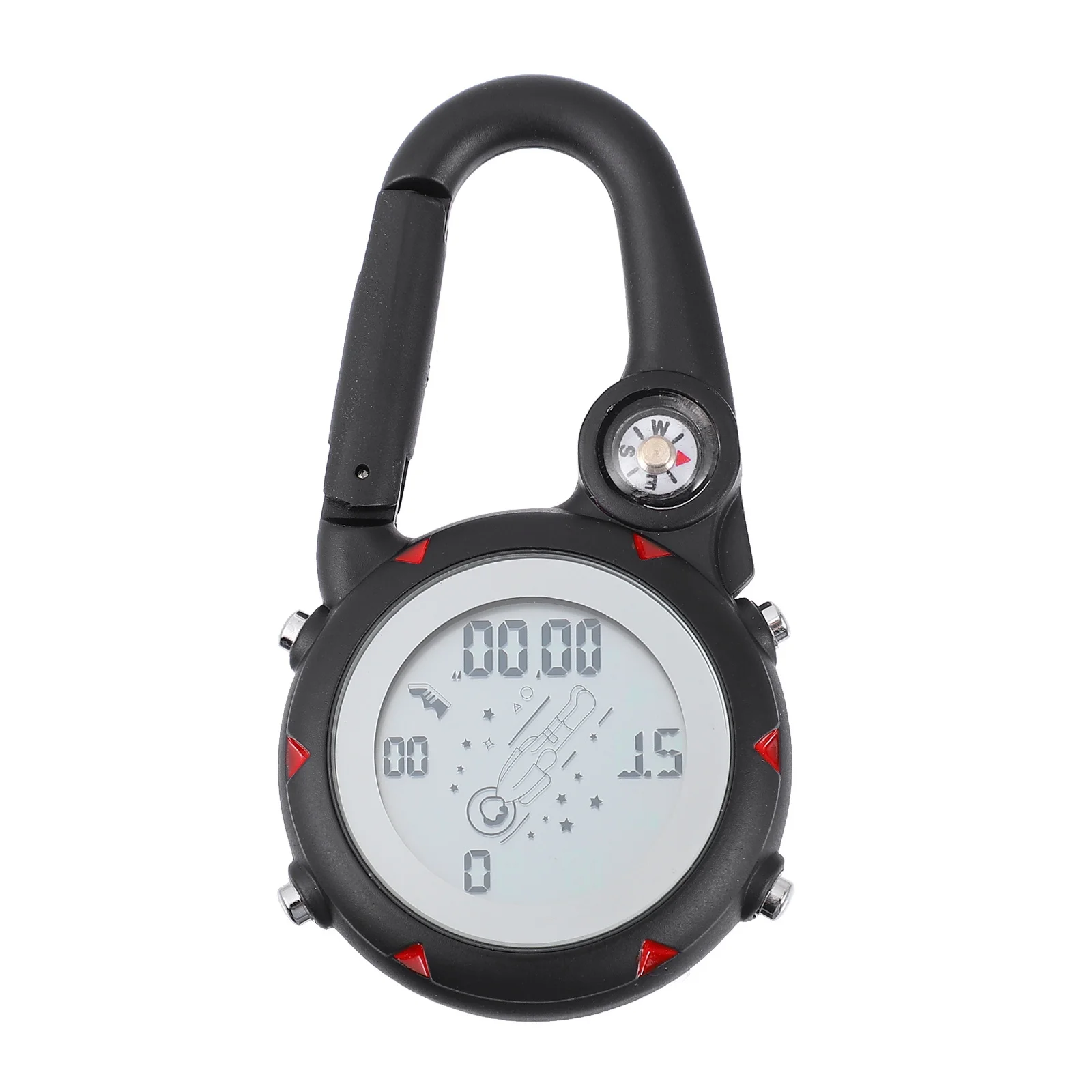 

1pc Metal Hook Pocket Watch Glow In The Dark Luminous Portable Sports Hikers Belt Fob Nurse Doctor Watch For Men Women