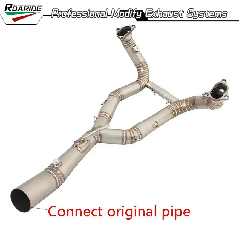 For BMW R1250 R R1250RS/RT/GS R1250GS ADV 2019-2023 Years Motorcycle Exhaust System Front Link Pipe Stainless Steel Header