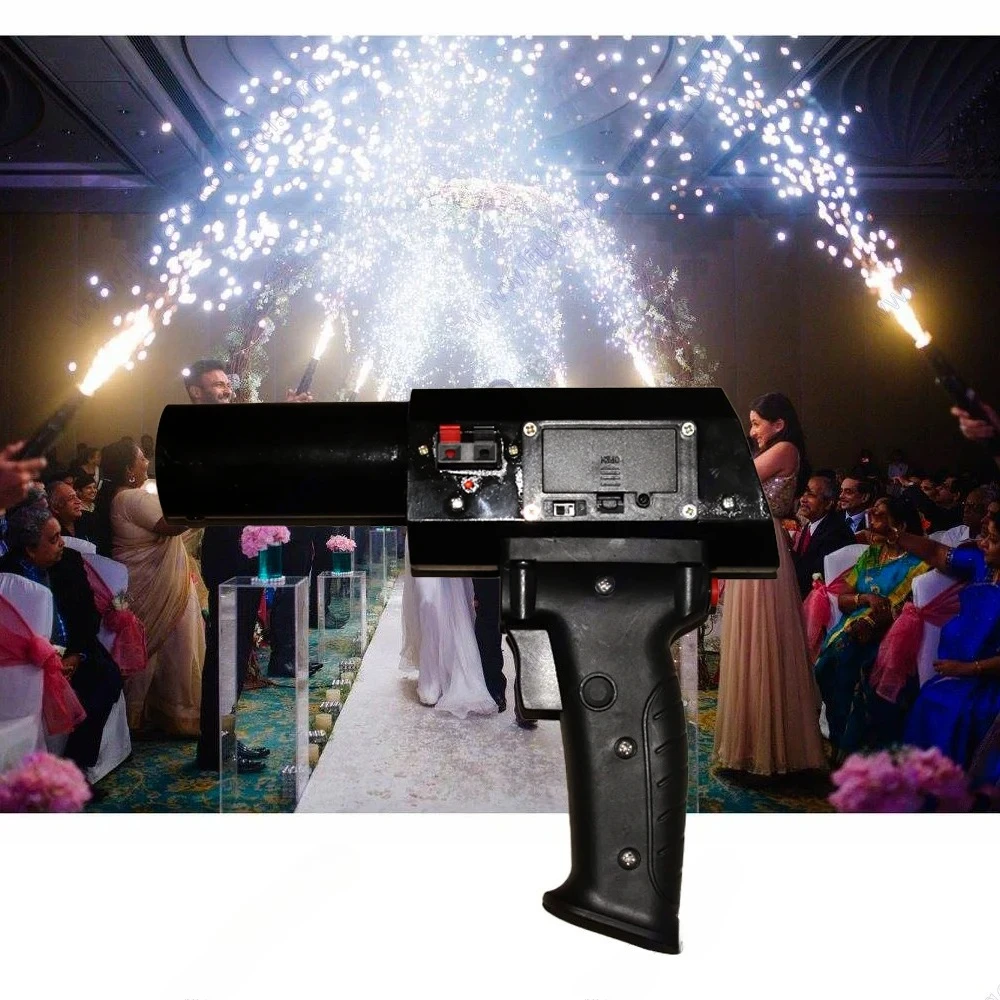 

Wedding Pyrotechnic Equipment Cold Pyro Gun Hand Held Shooter Party Stage Fountain Fire-work Spark Machine