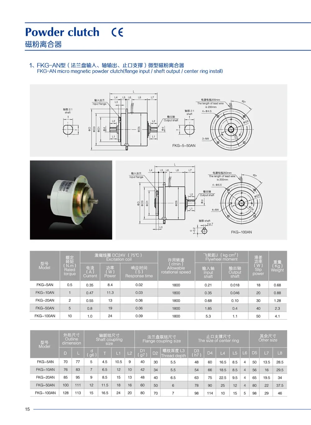 FKG-50AN Lanling magnetic powder clutch is original and genuine.