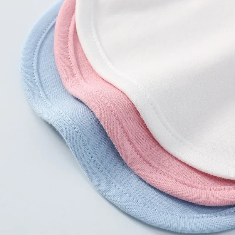 Baby Bibs Saliva Towel Stuff for Babies Solid Color Cotton Bib Boys Girls Burp Cloths Newborn Care Necessity Accessories Soft