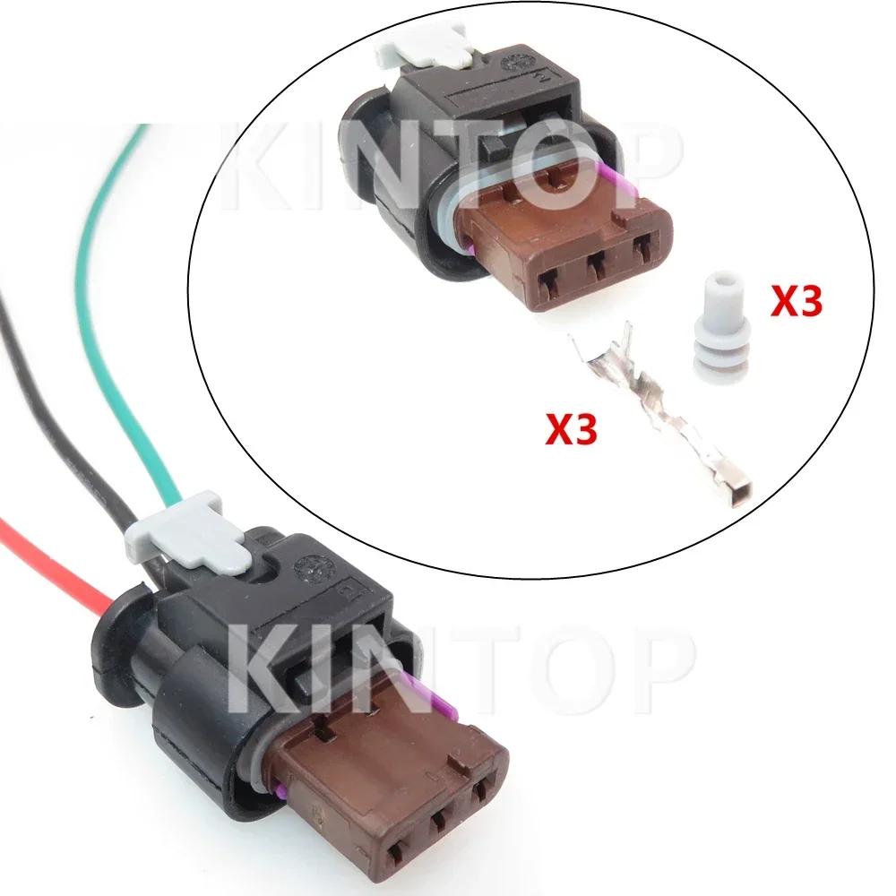 

1 Set 3 Pins AC Assembly Electric Wire Plug Car Reversing Radar Socket 4F0973703A 4F0973703A 4F0973703 For VW Audi Land Rover