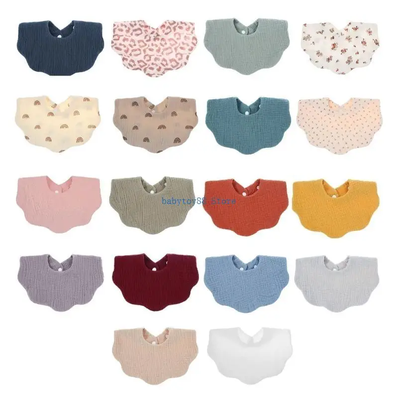 

Y4UD Детская форма волны кормления биб bib bandana burp ткани с печено