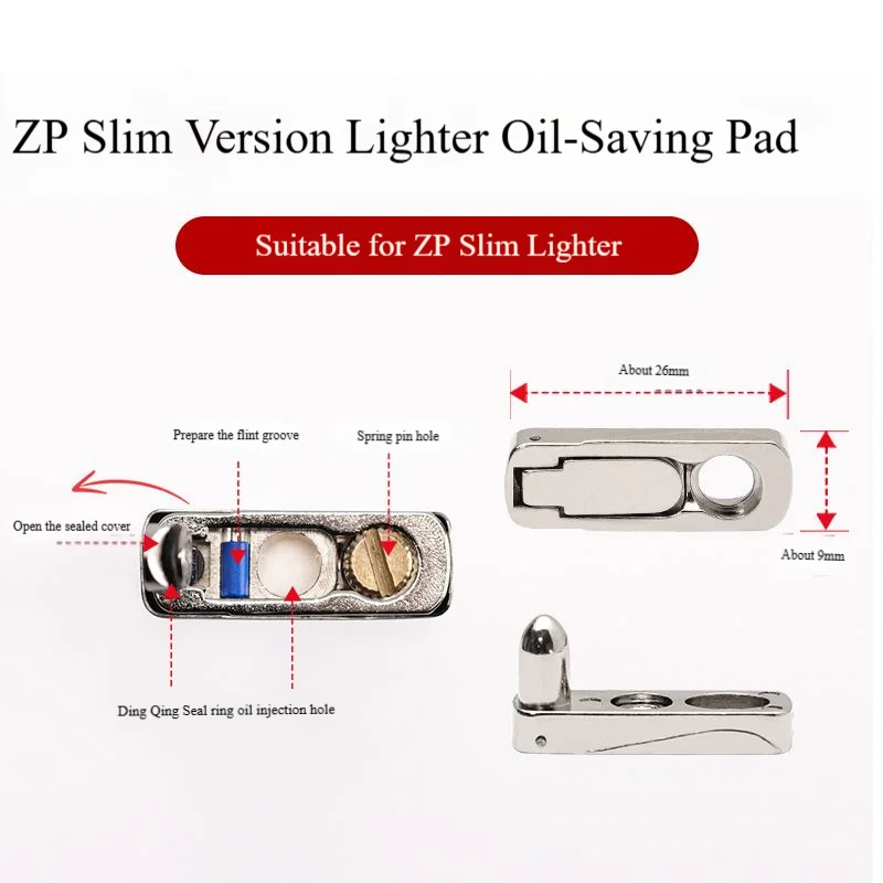 Metal Slim Lighters Insert Sealing Base Gasket for Zippo Narrow Version Lighter Oil Lighter Saves Fuel Improves Battery Life view 4