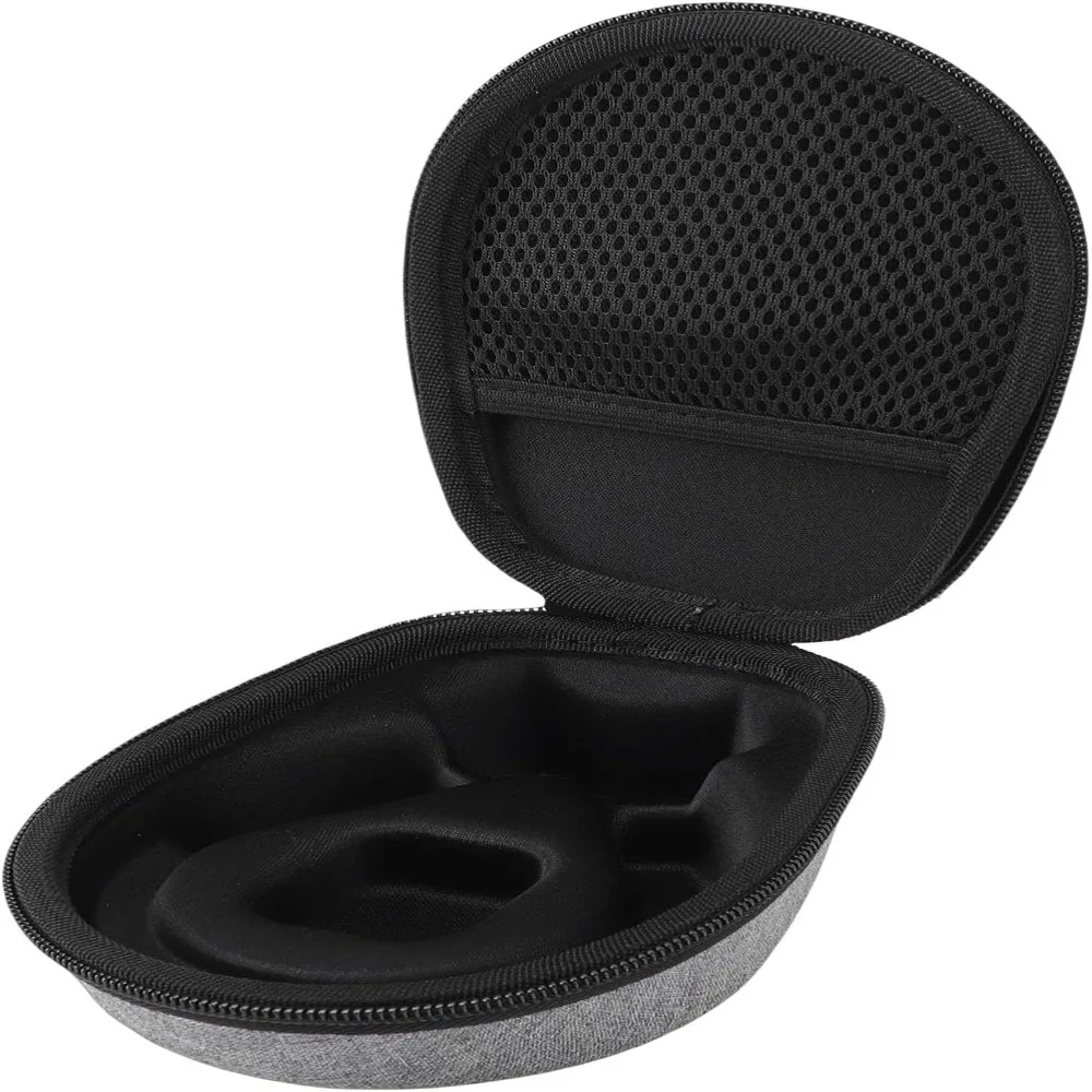EVA Hard Case Nylon Exterior Durable Storage Case Soft Interior Lining Smooth Zipper for For Shokz/AS600/AS650/AS700