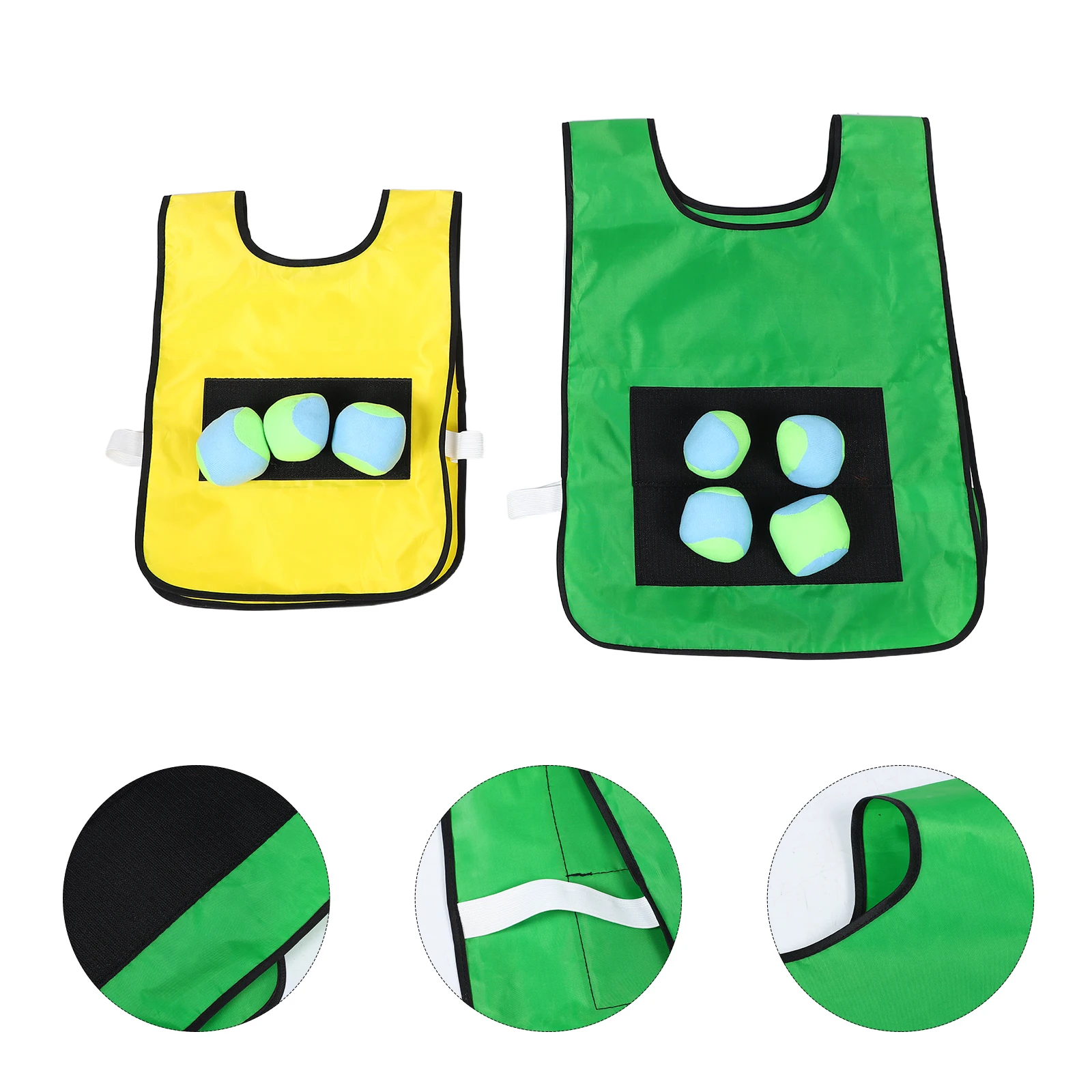 

2 Sets Sticky Ball Vest Gamekids Outdoor Indoor Play Lightweight Portable Parent-Child Interactive Enhance Motor Skills Hand Eye