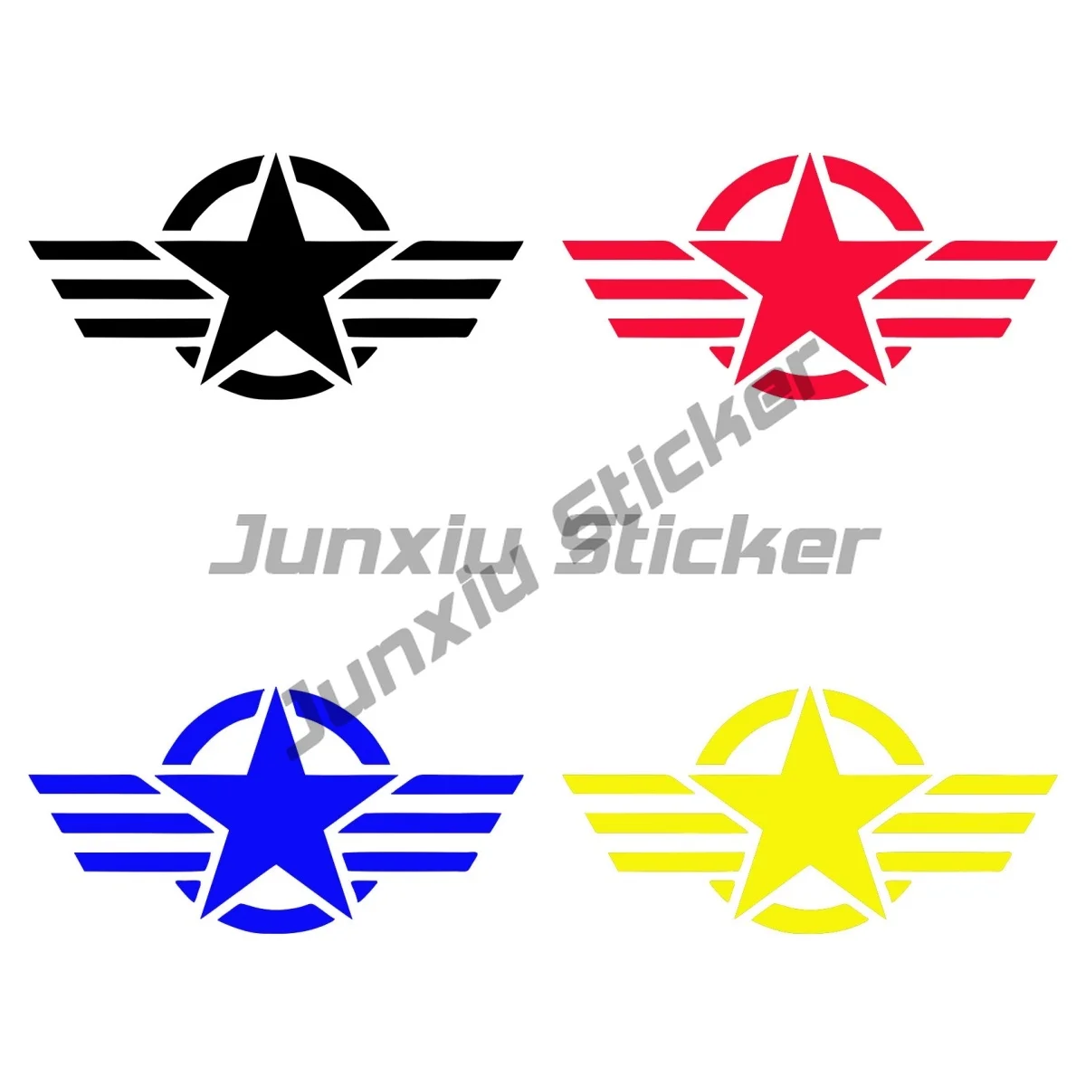 

Классические наклейки с логотипом пятиконечной звезды для автомобиля, лобовое стекло, бампер, солнцезащитный крем, виниловые наклейки с индивидуальной печатью, декоративные
