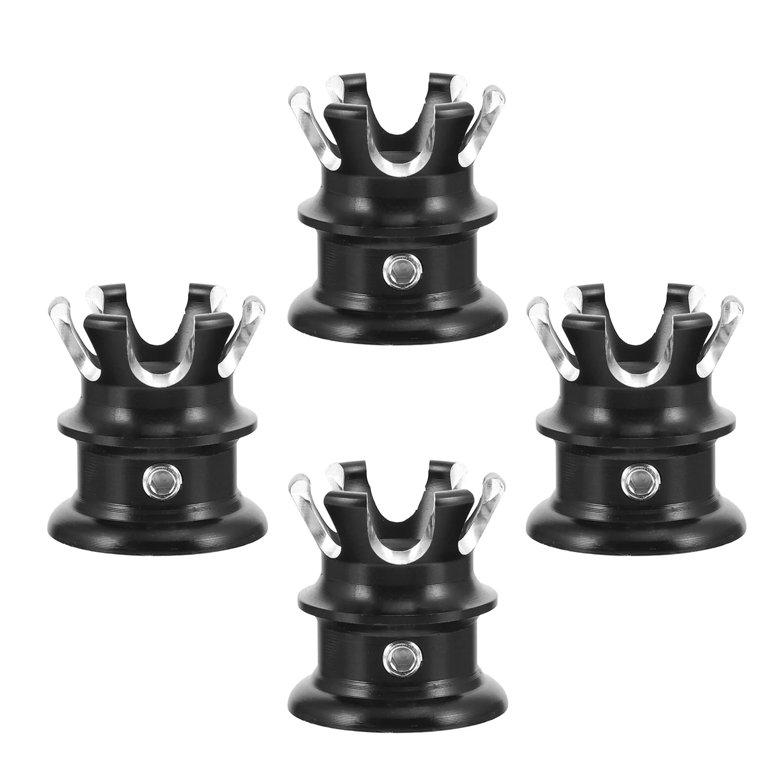 4 Pcs Fuel Cover Engine Screw Caps Spiral Motocicleta Aluminum Alloy