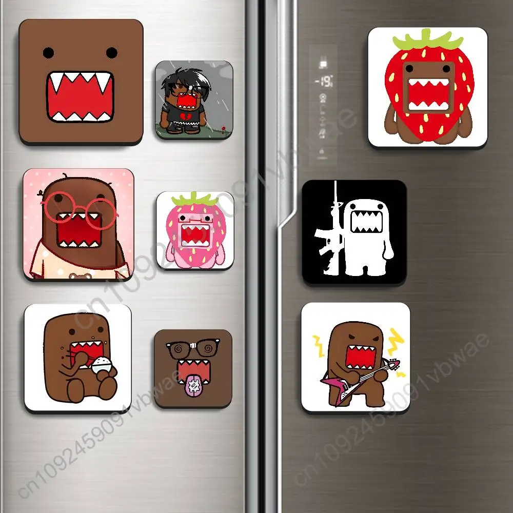 Brown cartoon character Domo-kun BestSelling Refrigerator Magnetic Sticker Fridge Magnets Adhesive to Metal Surfaces Leaves