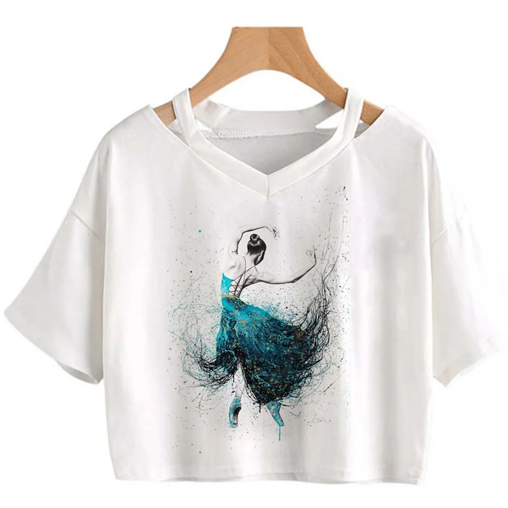 Ballet Dancer tshirt women summer t shirt girl graphic y2k funny clothes