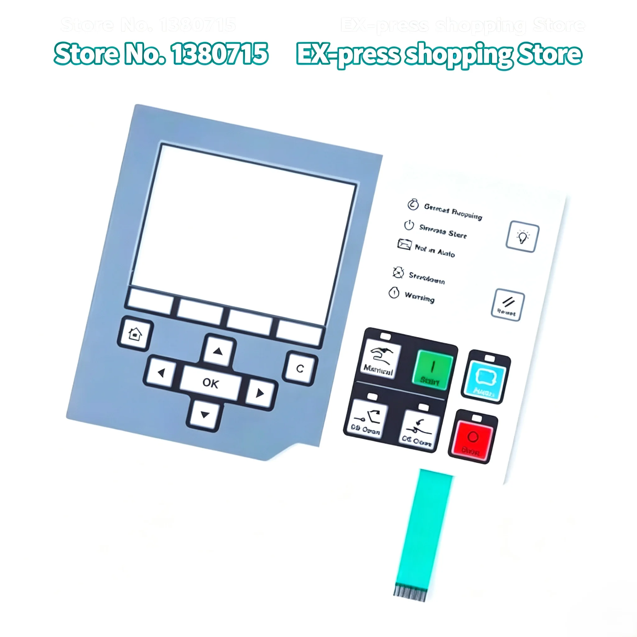 Membrane Switch Keypad Film Fit PCC3300 HMI 320 PCC3.3 0300‑6315‑02 PN0300631502 Replacement Part