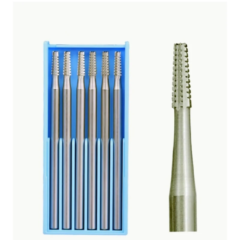 6pcs/set Steel Burs for Jewellery Engraving Metal Drill Carving Grinding Bits 2.35mm Shank Jewelry Tools