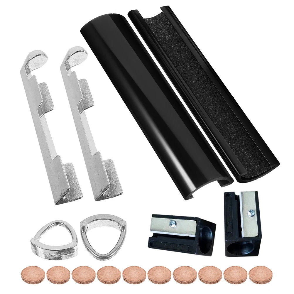 

1 set Pool Cue Repair Kit Durable Tools for Billiards Cues Maintenance Tip Replacement Set Accessories Practical Solution