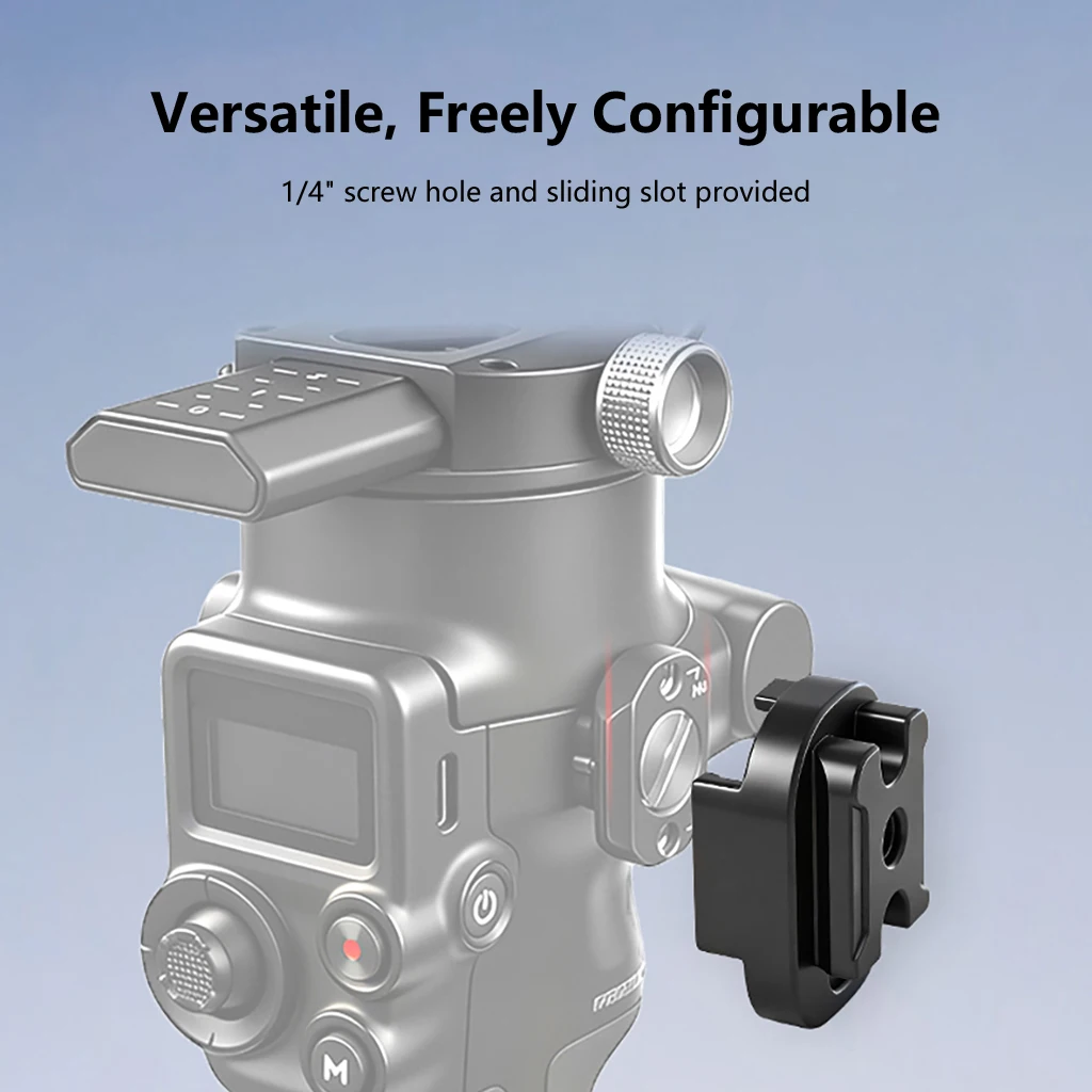 Adaptador Deslizante de Metal con Abrazadera NATO de Montaje Rápido para DJI Ronin RS2 / RSC2 / RS3 / RS3 Mini / RS3 Pro / RS4 / RS4 Mini / RS5 Gimbal