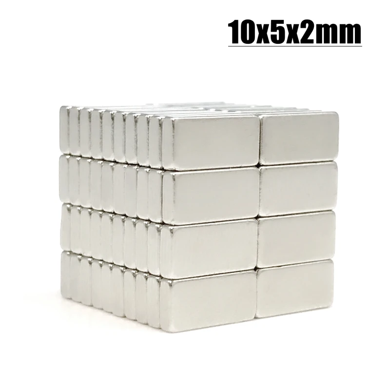 5~5000Pcs 10x5x2 mm Small Block Powerful Magnets 10*5*2 Super Neodymium Magnet 10x5x2mm Stong NdFeB Permanent Magnetic 10*5*2 mm