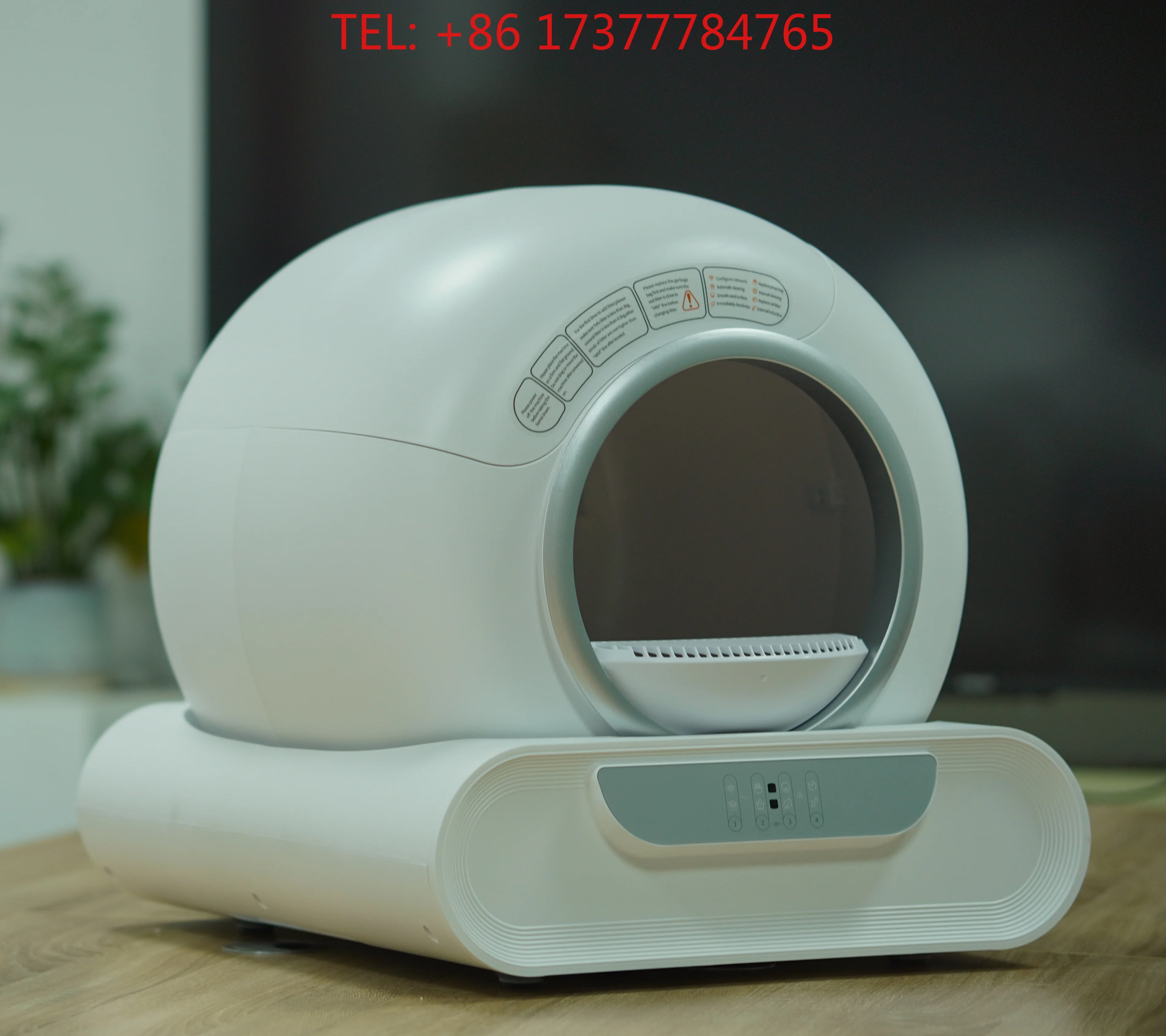 OEM Cat Box Self Cleaning Automatic Cat Box Toilet Robot APP Control 65 L Large Smart Cat Box Self-cleaning