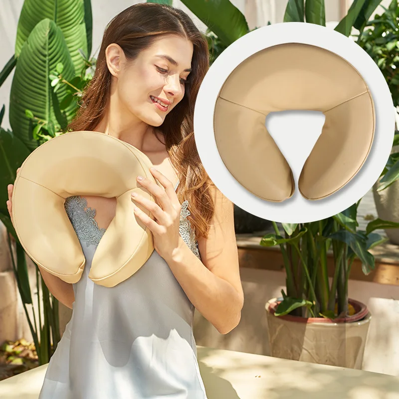 Massage Bed Beauty Pillow Lying Pillow Sponge Head Pillow Face Pillow Head Face Neck Massage U-shaped Face Pillow No Stand