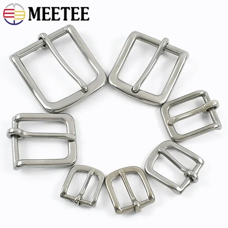 1-5Pcs 16-39mm Stainless Steel Belt Buckles Bag Coat Metal Pin Buckle Women Jeans Belts Hooks Clasp DIY Sewing Accessories