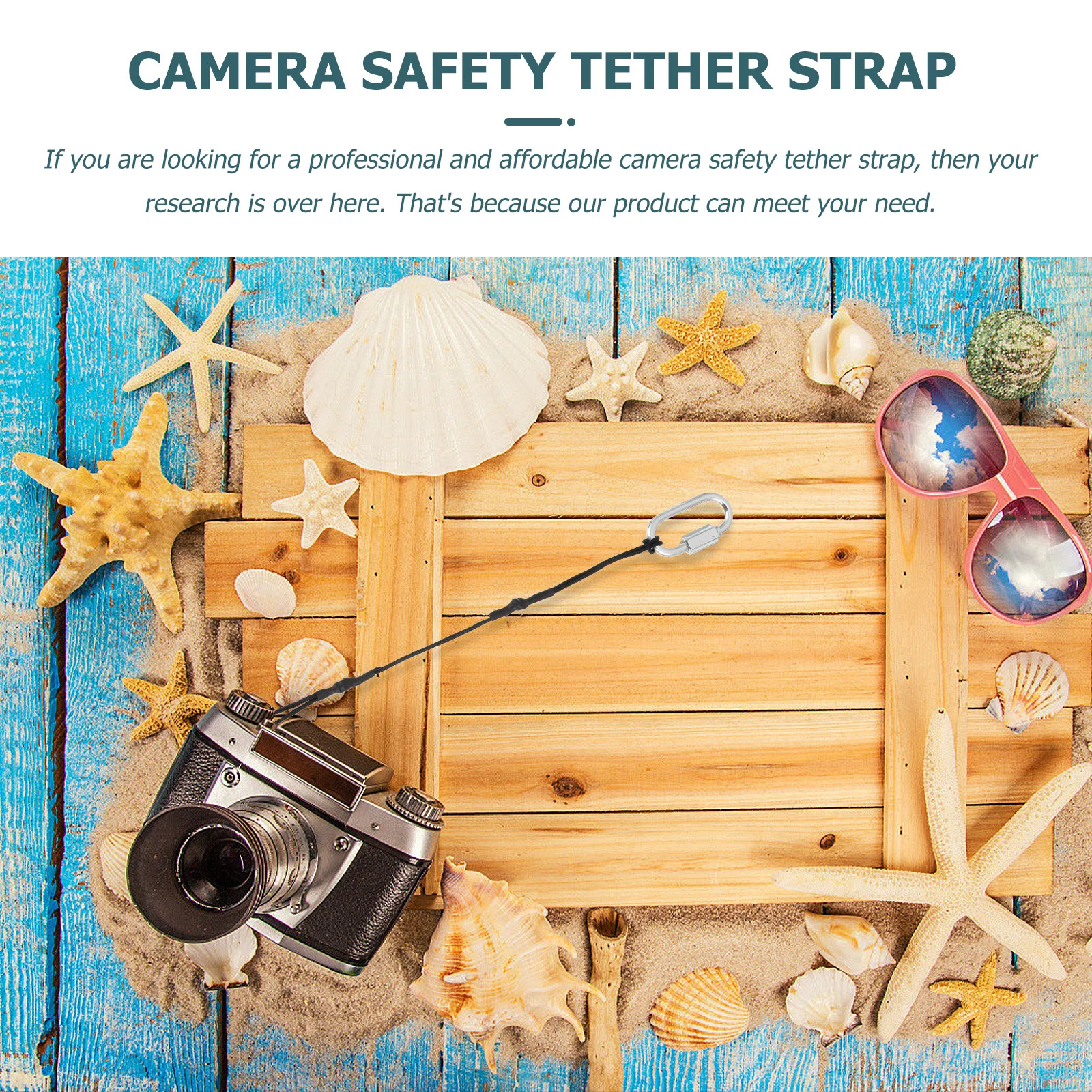 

4Pcs Camera Safety Tether Strap Adjustable Durable Antideformation Wrist Neck Holder Accessories Camera Safety Tether Strap