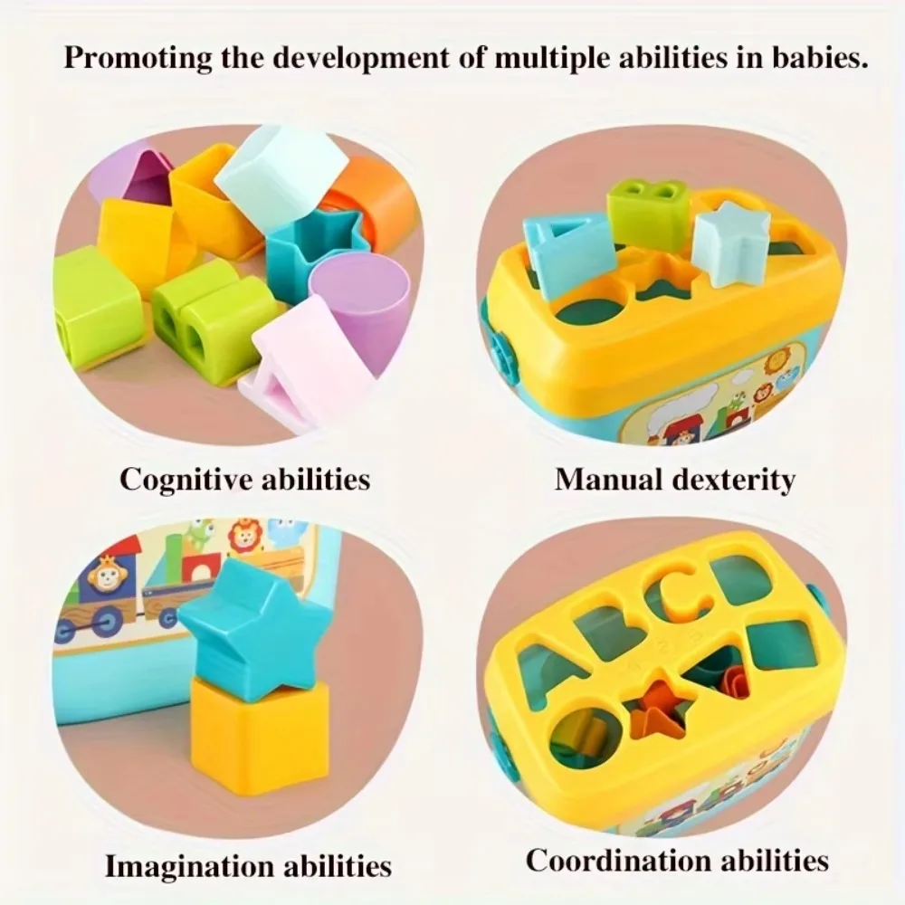 Colorful Letter Blocks Toy Safe Material Educational Color Recognition Toy Lightweight Durable Alphabet Shape Toy Gift For Kids