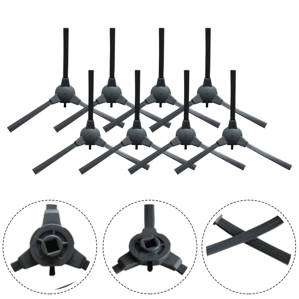 8 個プラスチック + ナイロン交換サイドブラシ効率的なコーナークリーニング ABIR K30 ロボット掃除機家庭用クリーニングツール