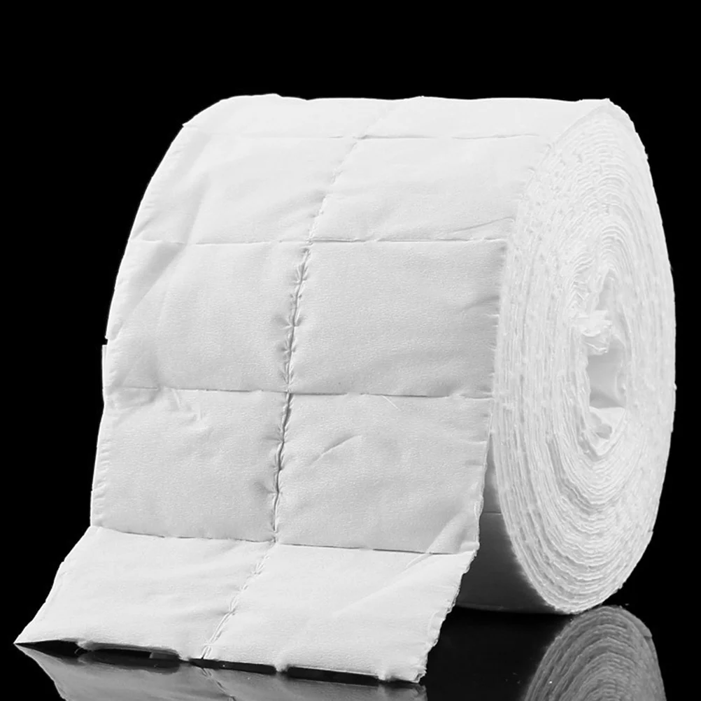 2 Gulungan Kertas Pembersih Kuku Gulungan Lembut Bebas Serat Handuk Kuku Penghapus Riasan Manikur Bantalan Pembersih Gel Polish Perjalanan