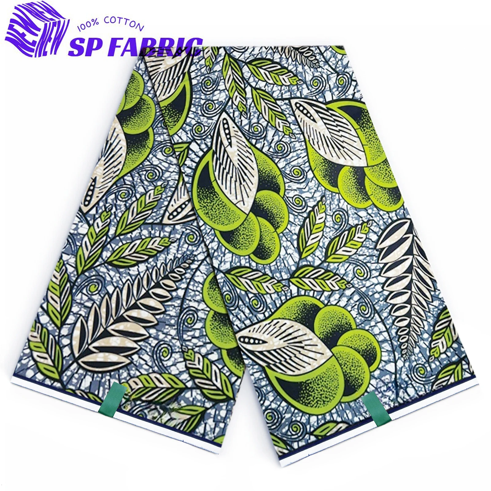 

100% Cotton Veritable Wax African Wax Fabric Nigerian Ankara Prints Batik Hollandaise Dutch Soft Pagne For Sewing Women Dress