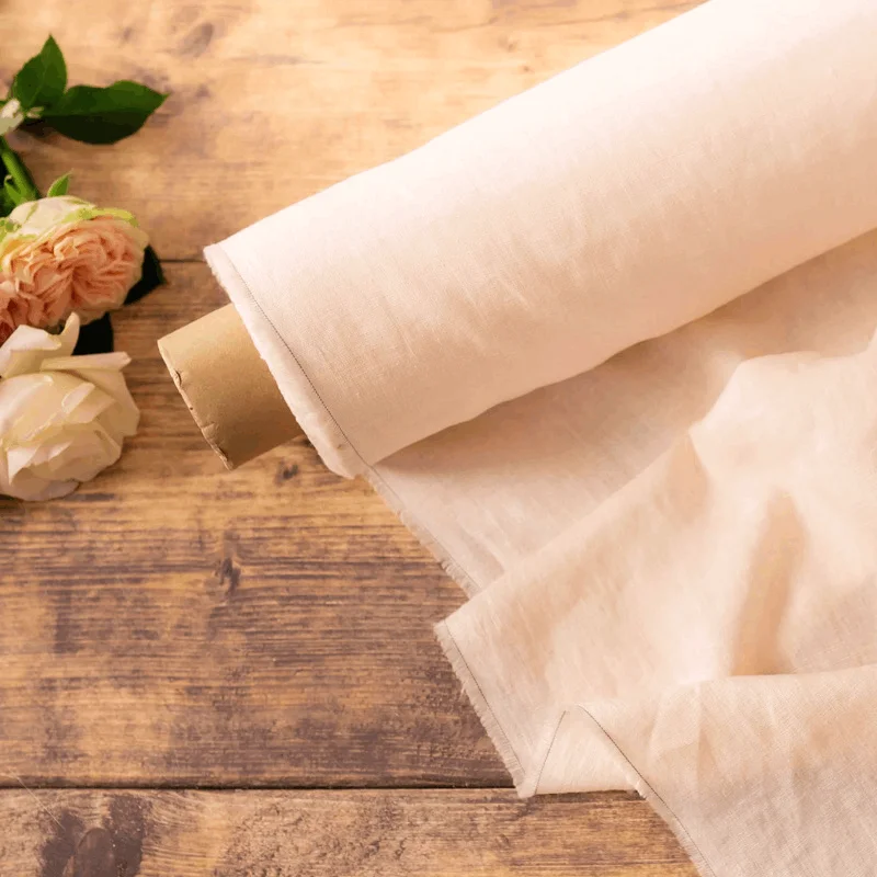 

100% Linen Fabric Stone Wash 280cm Width Use for Breathable Garment Bedding Sets Tablecloth DIY Napkins Curtains Clothing
