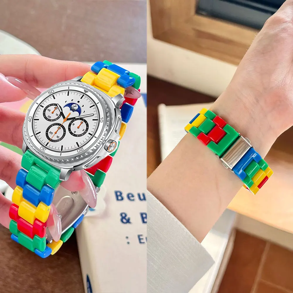 Per Galaxy Watch Ultra 47mm cinturino colorato braccialetto sportivo per Samsung Galaxy Watch 8 40 44mm 8 cinturino classico accessorio Smartwatch