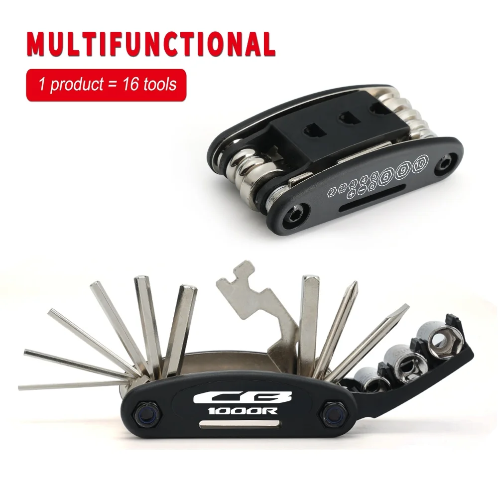 

For Honda CB1000R CB 1000R 1000 R Multifunction Screwdriver Repair Tool Set Kit Hex Bicycle Multi Folding Motorcycle Accessories