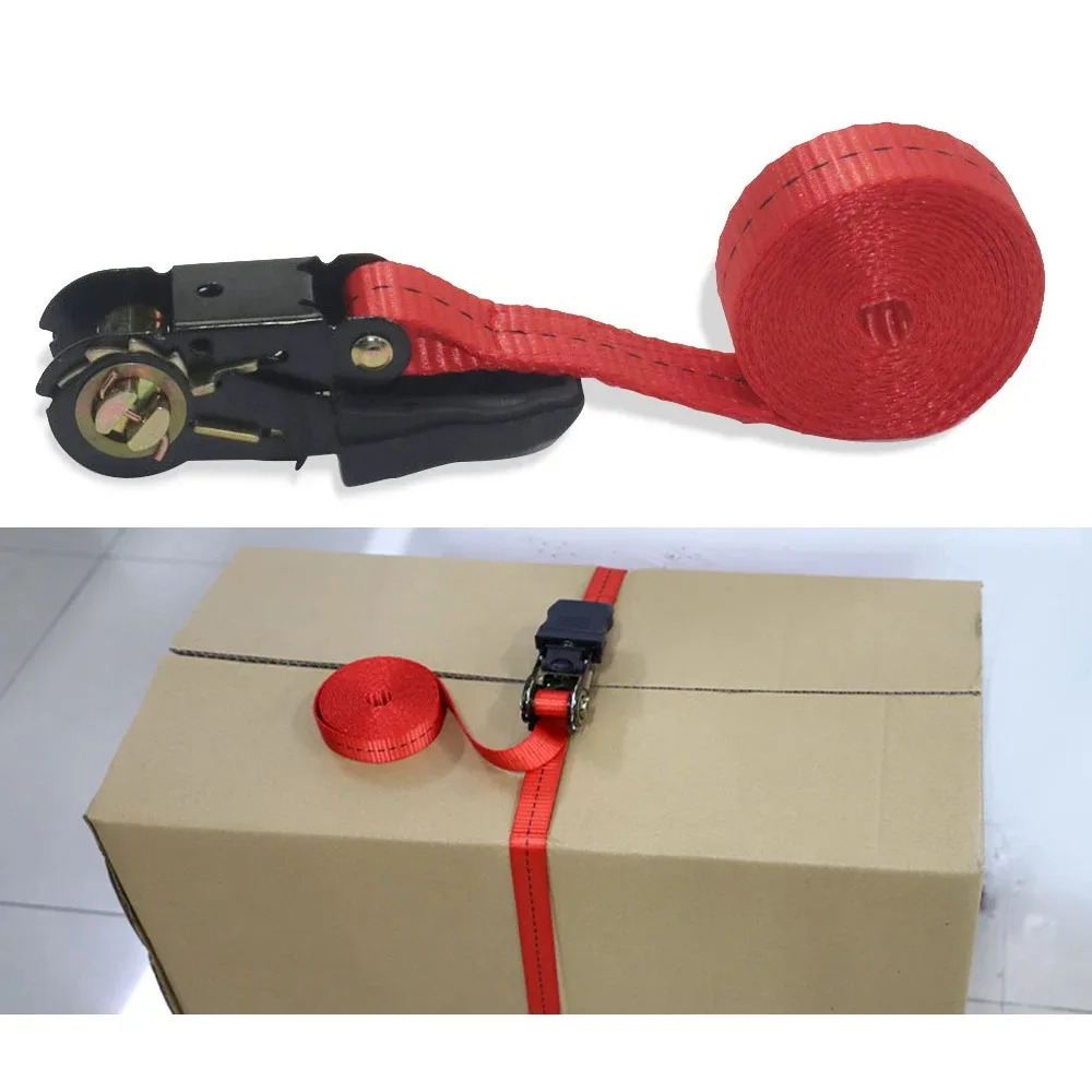5 m langer Spanngurt mit Ratschenverschluss für den Gütertransport, Spannseil für den Transport von Gepäck und Waren, Outdoor-Camping – Detail 26