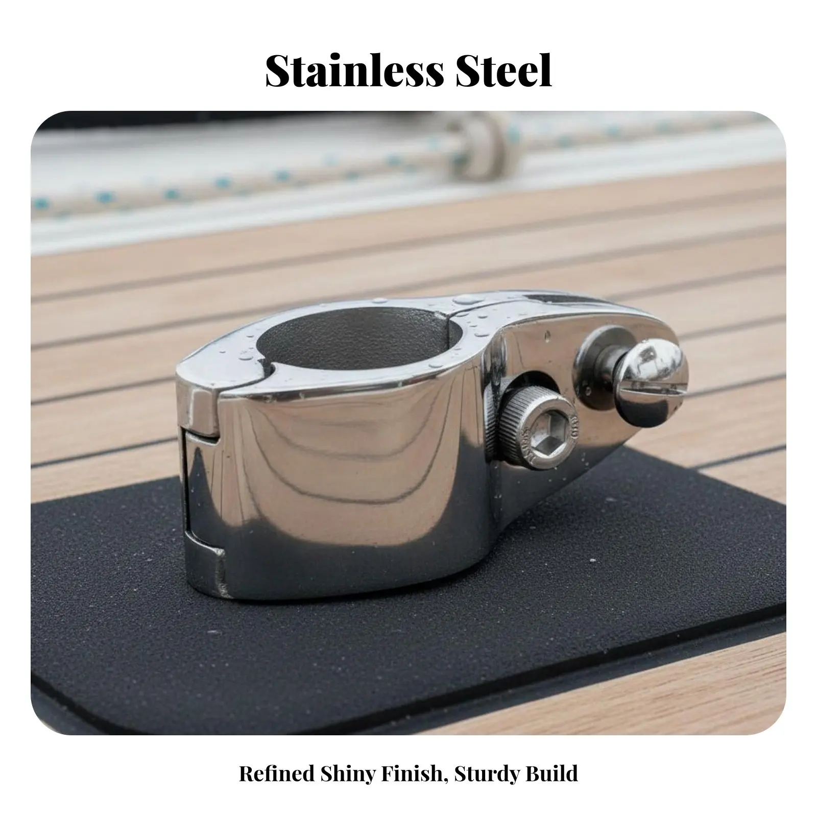 

Зажим для труб из нержавеющей стали, точное литье, для лодочных тентов, с шарнирной скользящей защелкой, для водного транспорта