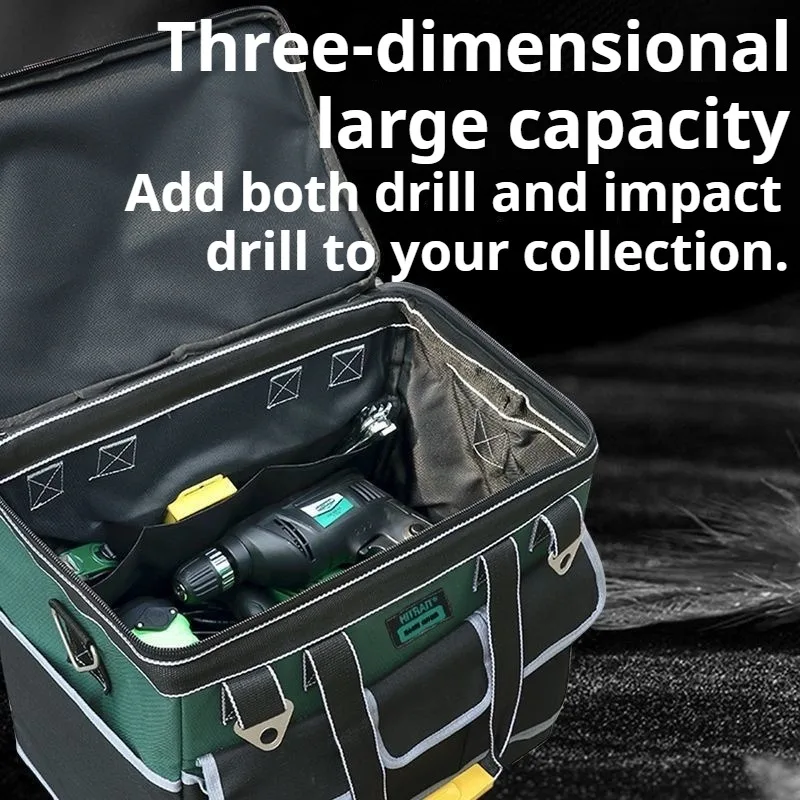 Tough Build Tool Bag Wheeled Professional Multi Pouch Tool Case Large Capacity Multifunctional Electrician Tools Packaging