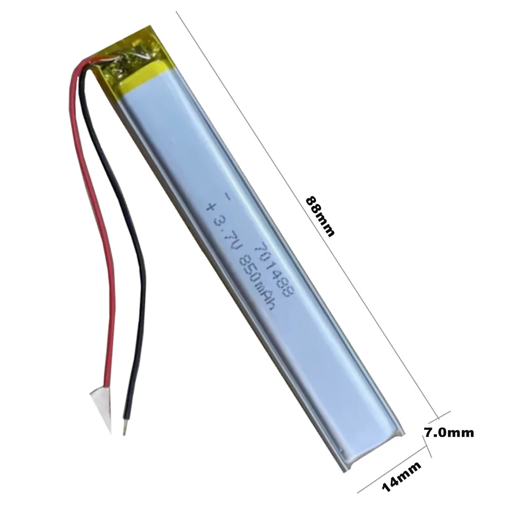 701488 850mAh Polymer Lithium ion Battery For Selfie Stick Electric Toy Camera detector LED light bar keyboard Fingerprint Lock