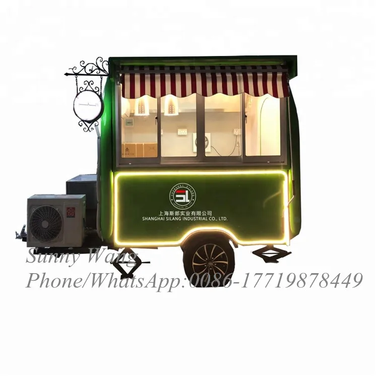 ice cream caravan mobile shop food truck mobile food trailer restaurant truck for sale