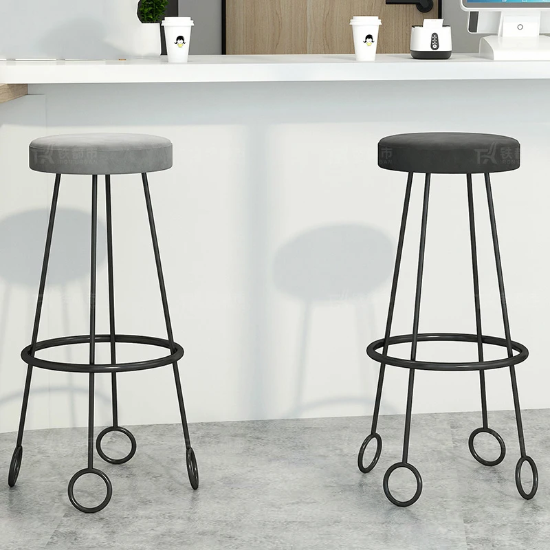 

Reception Make Up Modern Bar Stool Gold Luxury Designer Saloon Patio Bar Stool Party Garden Round Tabourets De Bar Furniture