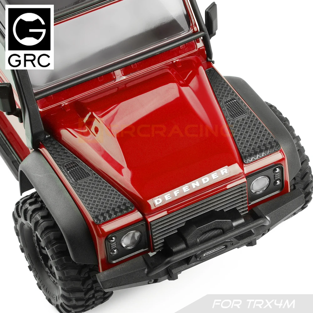 GRC Defender Hood Skid Plate, DIY Upgrade Acessórios, RC Crawler Carro, TRX4M, Traxxas, 1:18