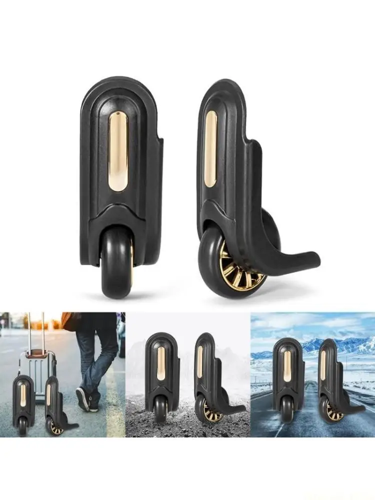 

X90D 1 пара колес для чемодана, сменные поворотные ролики, немые колеса для багажа, запасные колеса для ремонта колес