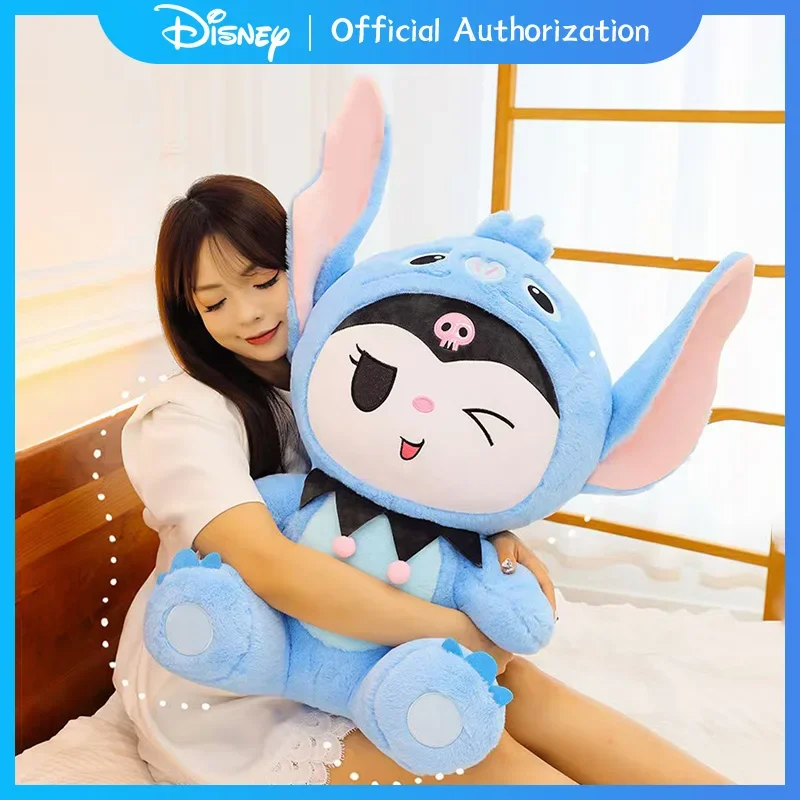 Disney-Jouet en peluche CAN o & Stitch, dessin animé mignon, Sanurgente Kuromi, beurre en peluche Anime, oreiller souvenir Kawaii, cadeau d'anniversaire, nouveau, 35cm-65cm