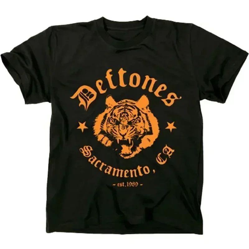 Deftones T Shirt Men Wysokiej jakości bawełniana koszulka Moda damska Topy z krótkim rękawem Punk Music Style Metal American Tee Shirt