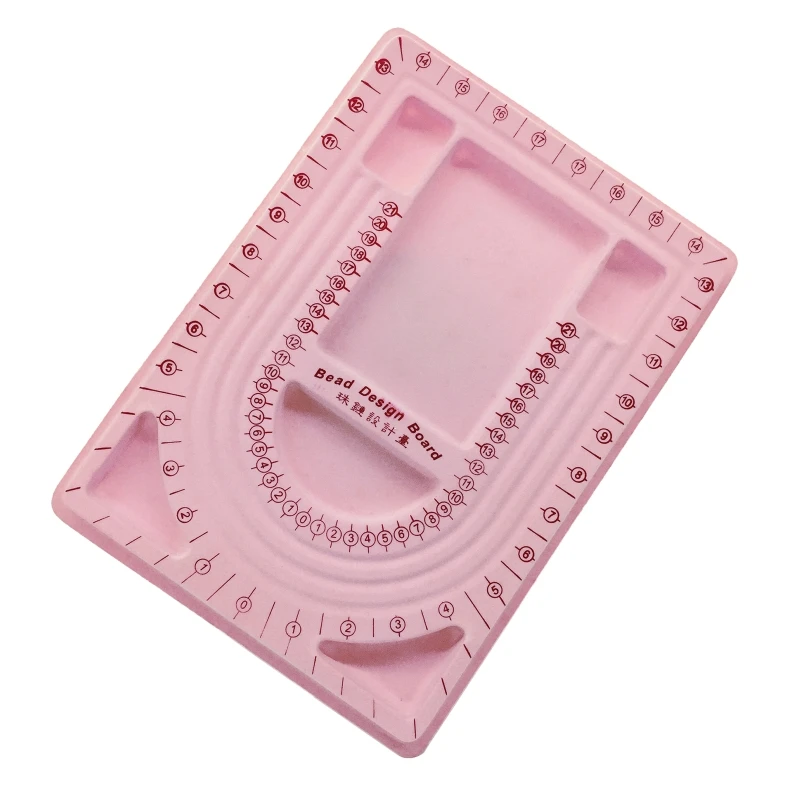

The Bead Board for Grey 3 Shaped Channels 6 Recessed Compartments Design Boards for Creating Bracelet Necklace Jewelry