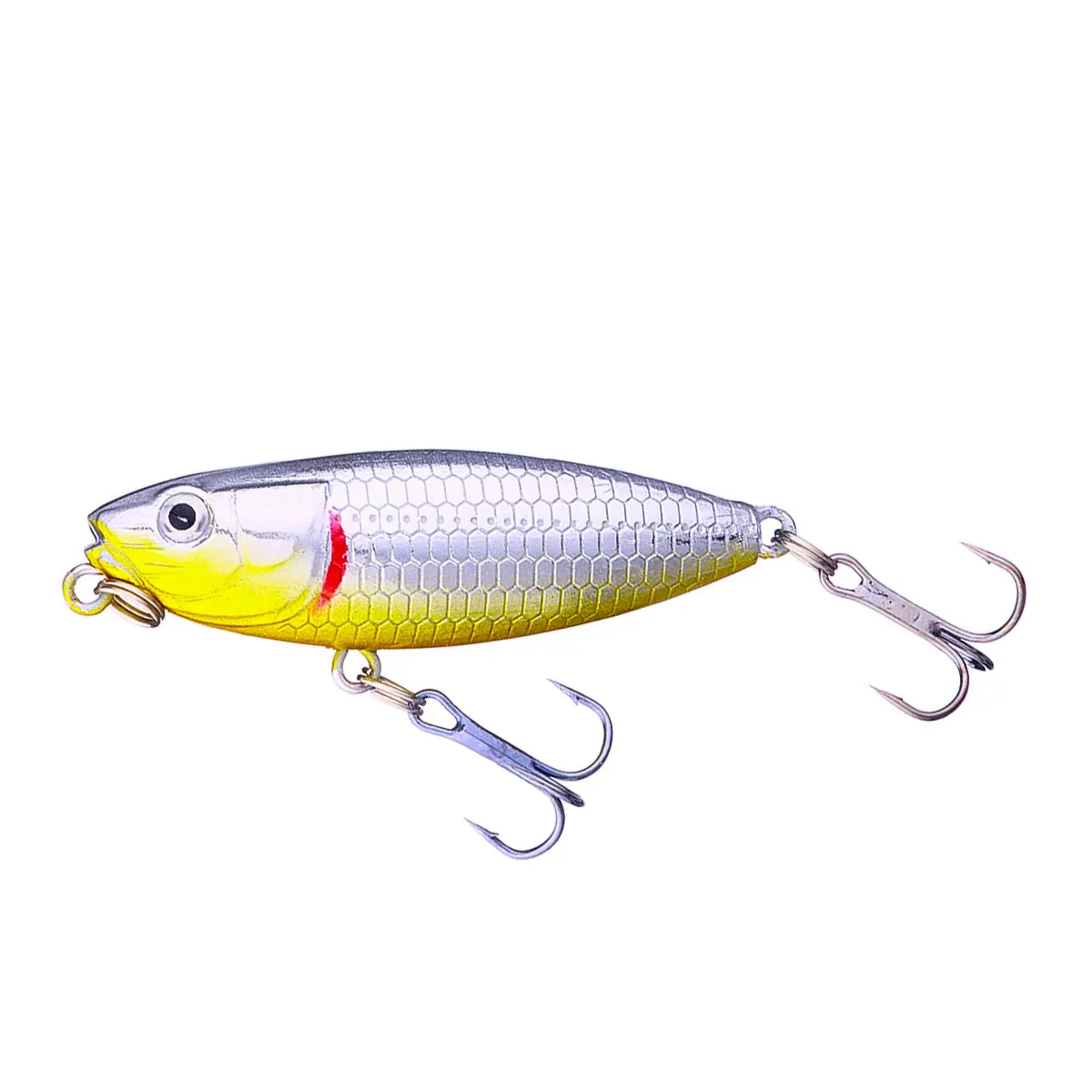 Lipless Glider Angelköder 4,5cm 3,5g Schwimmender Wobbler Harter Köder mit Zickzack-Aktion Künstlicher Köder für Barsch, Forelle, Zander