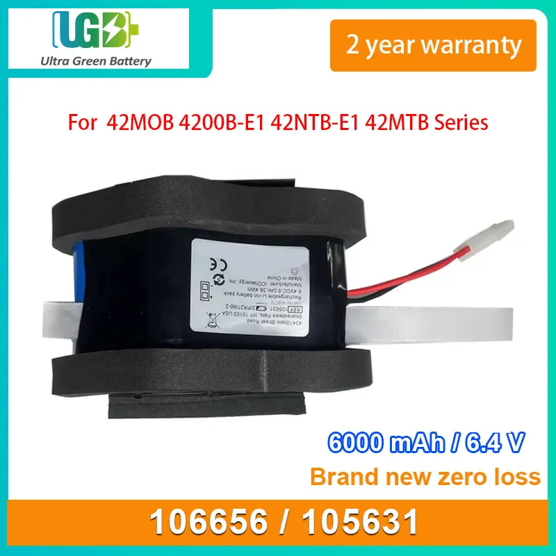 

UGB New 106656 105631 Battery For 42MOB 4200B-E1 42NTB-E1 42MTB 6000mAh 6.4V 38.4Wh